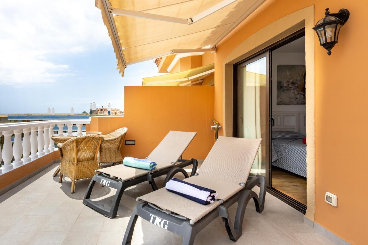Exclusive Penthouse Playa Las Vistas 4 Close To The Sea And Beach, Aircondition For A Fee, Wifi, Terrace, Heated Pool Playa de las Americas  Exteriér fotografie